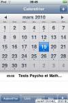 Calendrier iPhone/iPod