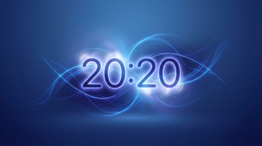 Heure miroir 20h20 symbolisant l'harmonie et l'équilibre personnel