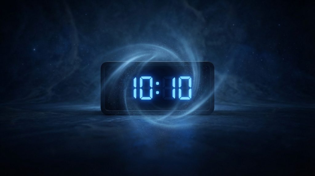 Heure miroir 10h10 symbolisant la chance et le succès cosmique