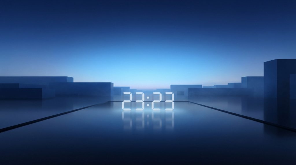 Heures miroir 23h23 symbolisant un nouveau départ et l'ange Haiaiel