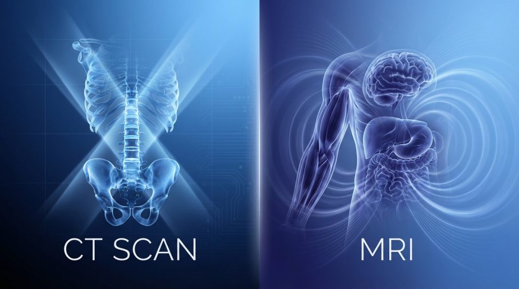 Comparaison entre scanner et IRM pour imagerie médicale