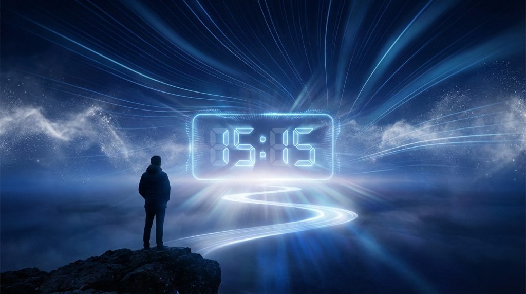 Heures miroir 15h15 symbolisant un changement imminent et créativité intense