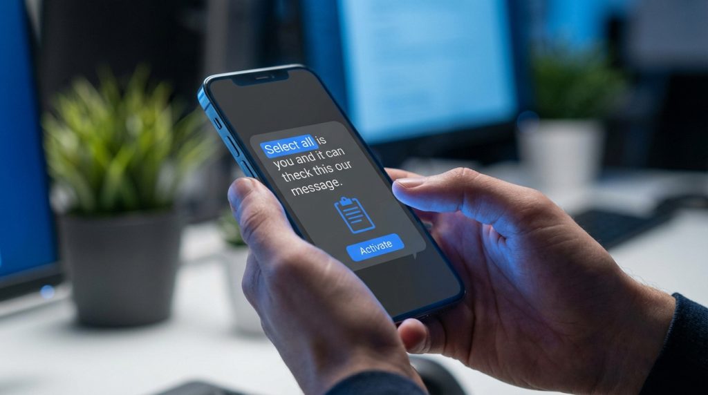 Utilisation du presse-papier sur iPhone pour copier et coller facilement entre appareils Apple