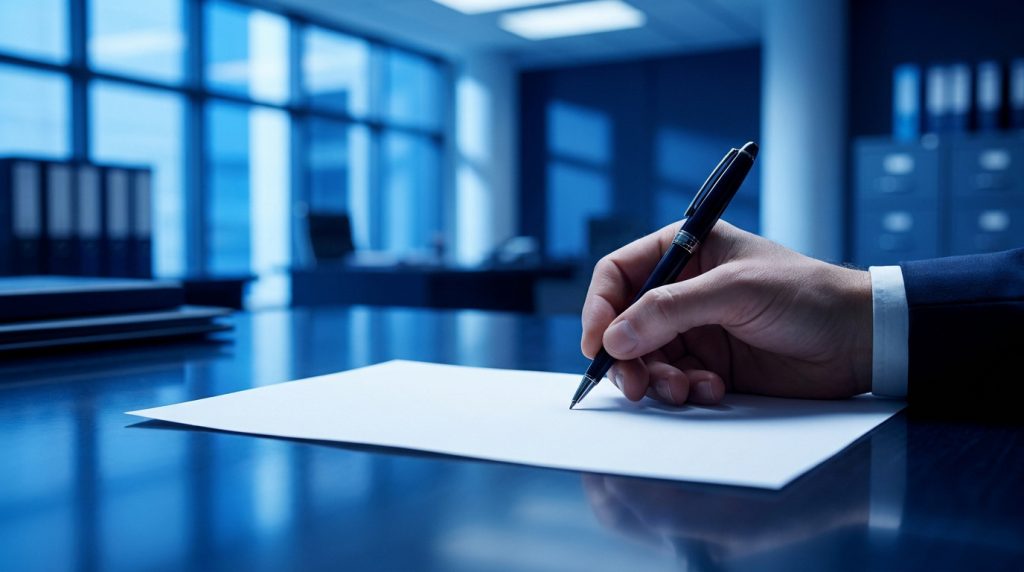 Lettre adressée à un ministre avec le titre protocolaire et un objet clair