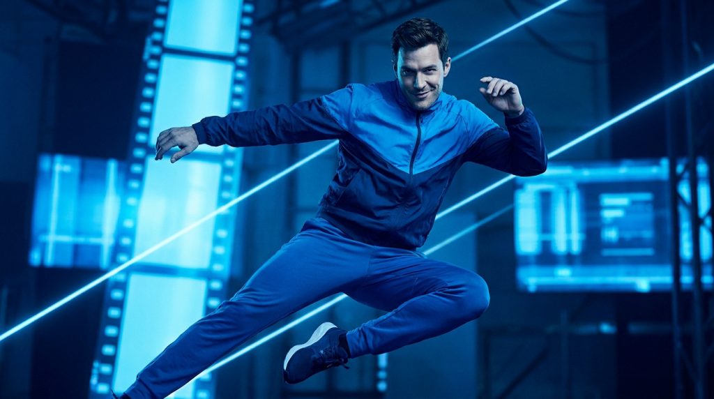 Ryan Reynolds in a promotional image for Deadpool, showcasing his iconic humor and action-packed roles