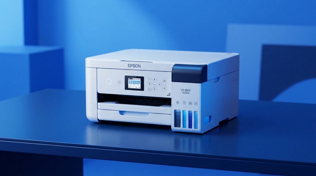 Epson ET-2870 EcoTank printer with refillable ink tanks for cost-effective printing