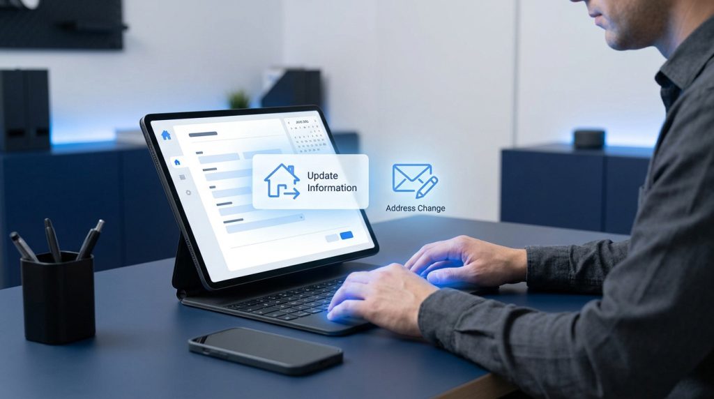 Auto-entrepreneur changing address in 2026 with INPI guidance