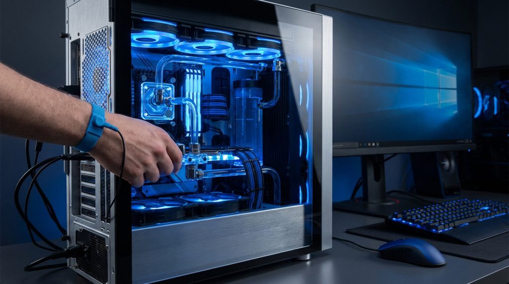 PC gaming monté par Flowup en France, prêt à l'emploi avec garantie de deux ans