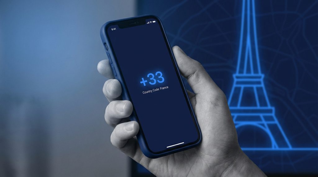 Indicatif international +33 pour appeler la France depuis l'étranger