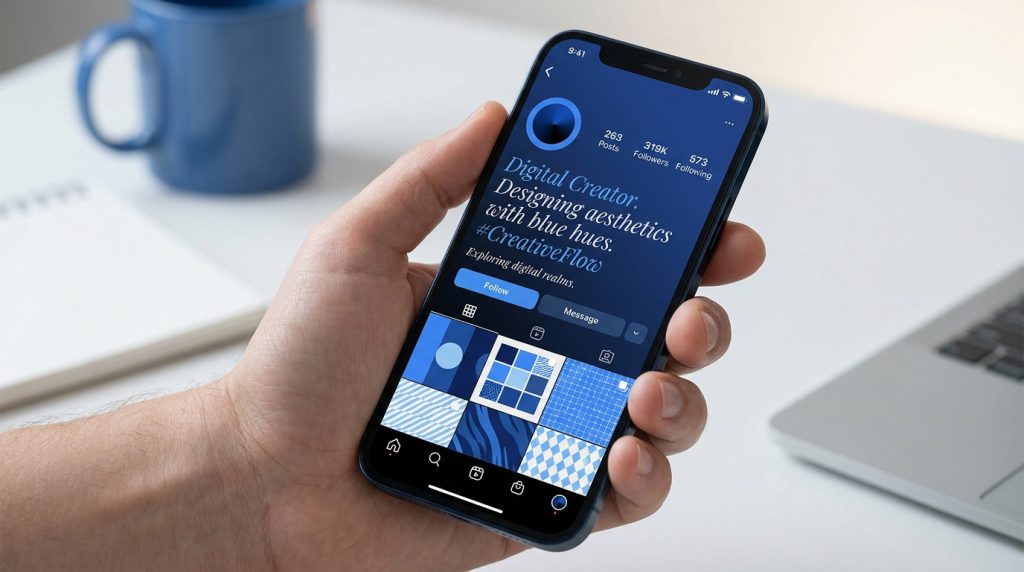 Stylized italic text example for Instagram profile using Unicode characters