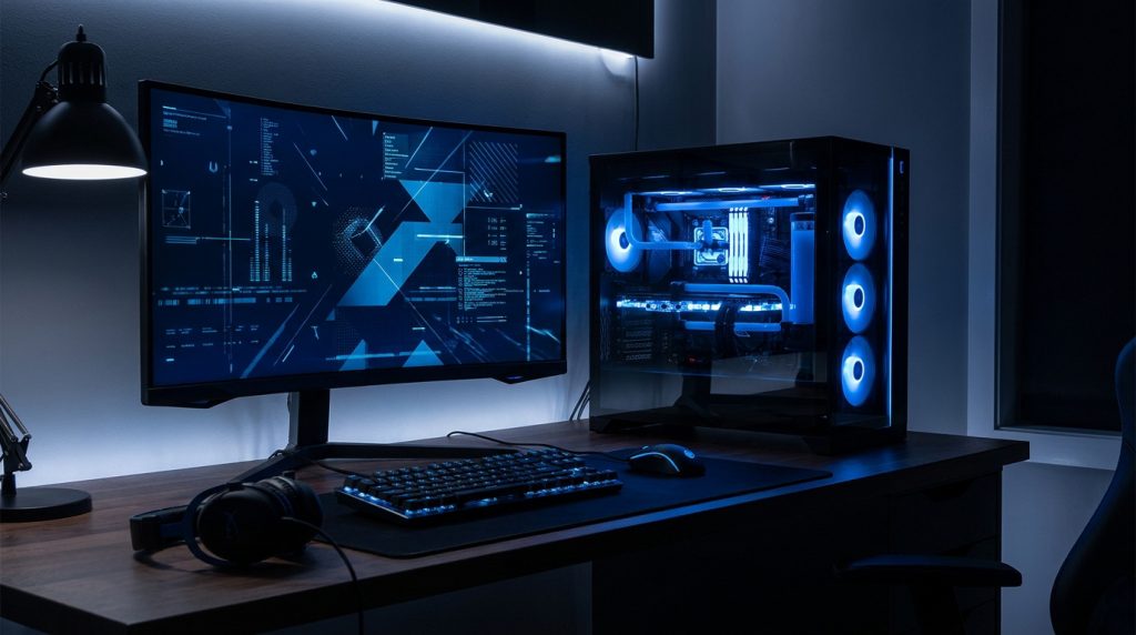 PC Megaport pré-assemblé avec processeur Ryzen et carte graphique RTX pour le gaming en 2026