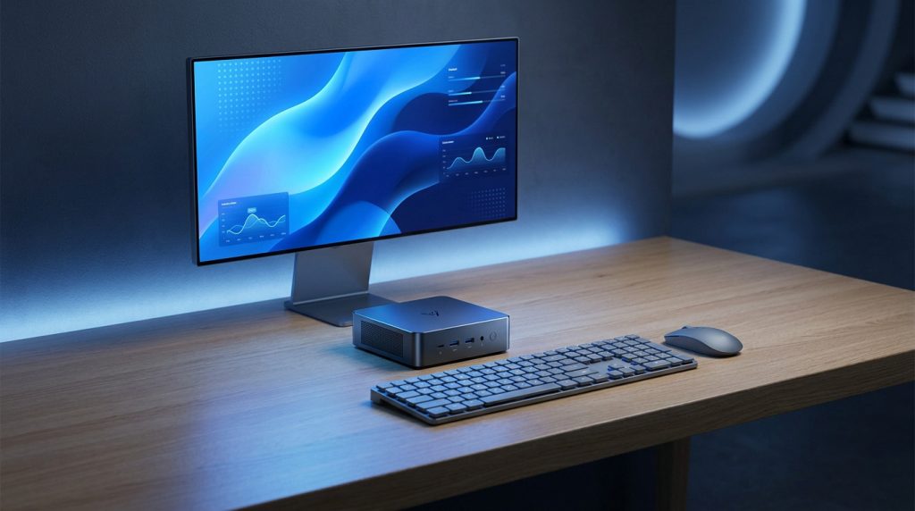 Minisforum UM890 Pro mini-PC with AMD Ryzen 9 processor and compact design