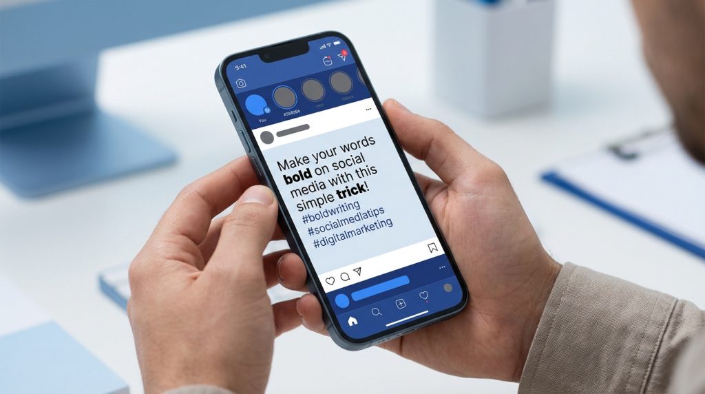 Écriture en gras sur Instagram pour améliorer l'engagement des posts