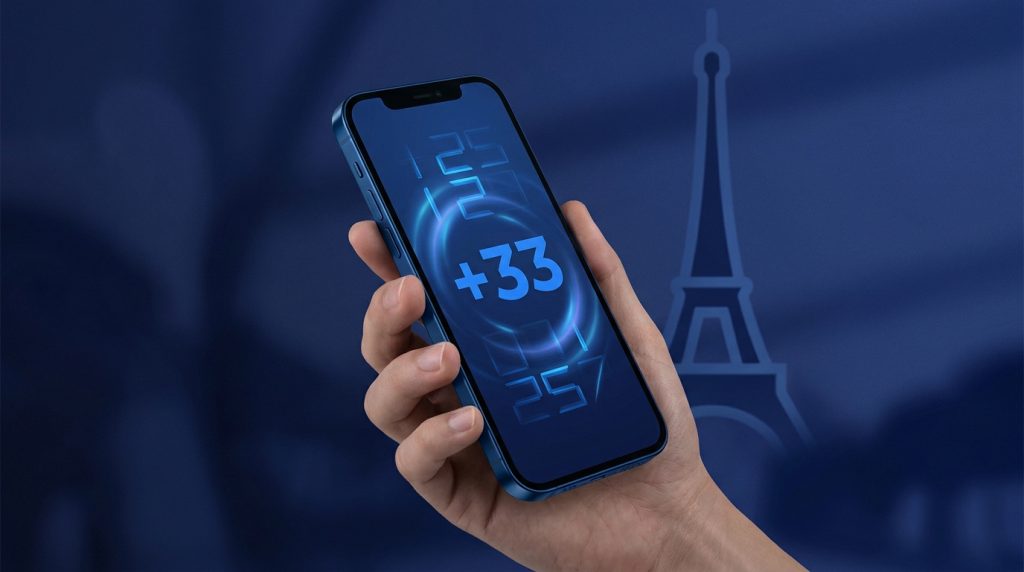 Format standard des numéros de téléphone en France avec indicatif +33 pour appels internationaux