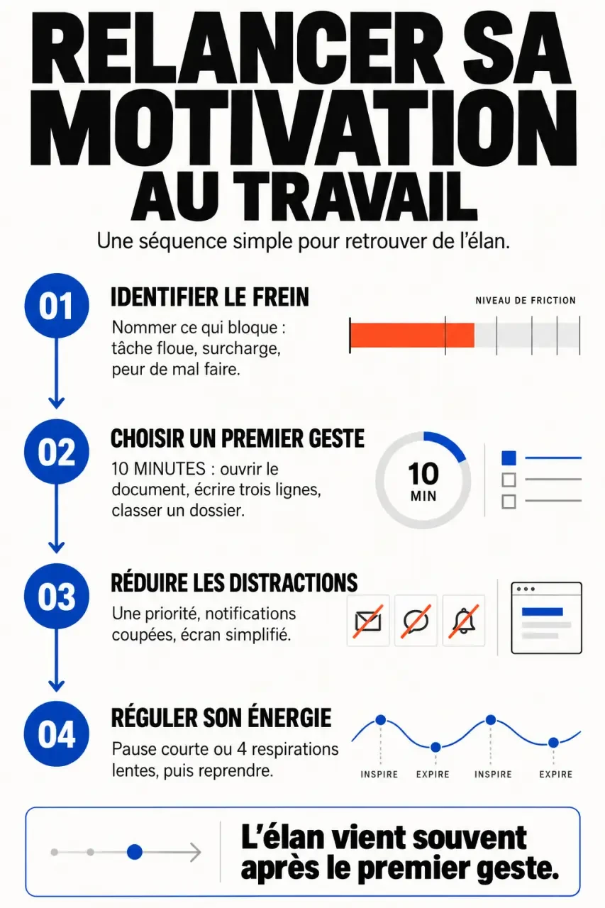 Comment se motiver pour travailler : les étapes pour identifier le blocage et commencer une tâche