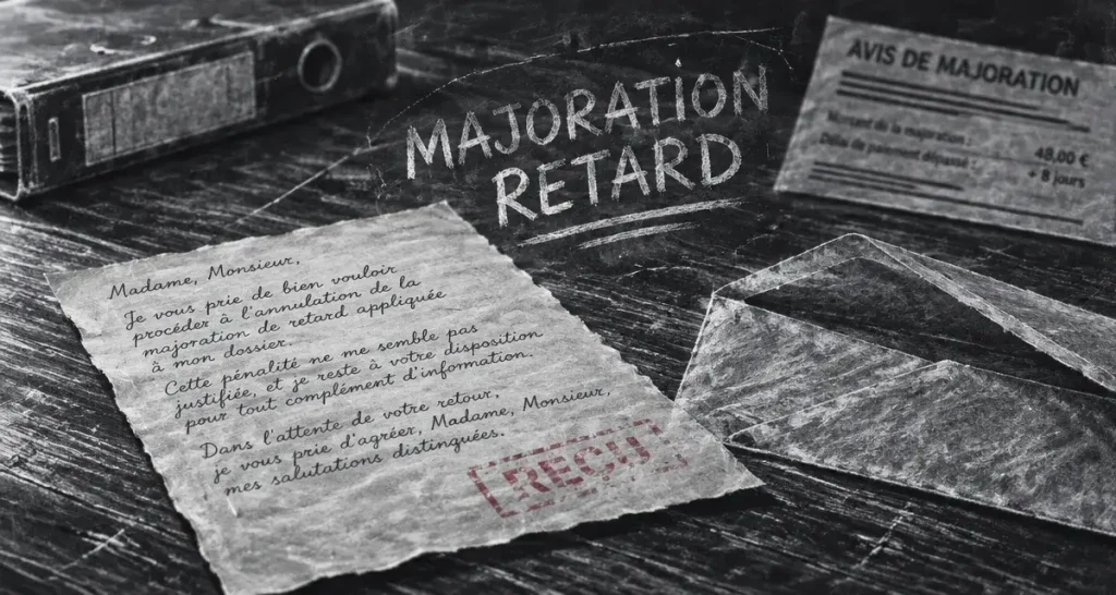 Modèle lettre demande d annulation de majoration : courrier et justificatifs